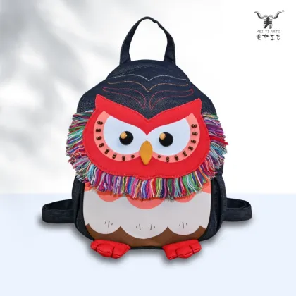Ethnic Handmade Owl Outdoor Casual Backpack