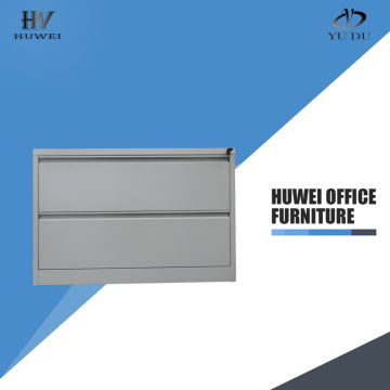 Metal lateral 2 drawer office filing cabinets