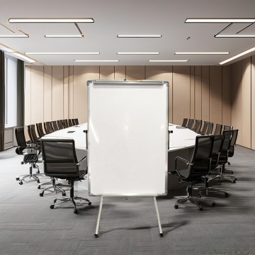 Adjustable Height Dry Eraser White Board - Tripod Bulletin Board