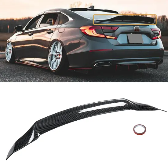 Factory Direct Glossy Black Rear Tail Trunk Spoiler for Honda Accord 10th Generation (2018-2021)