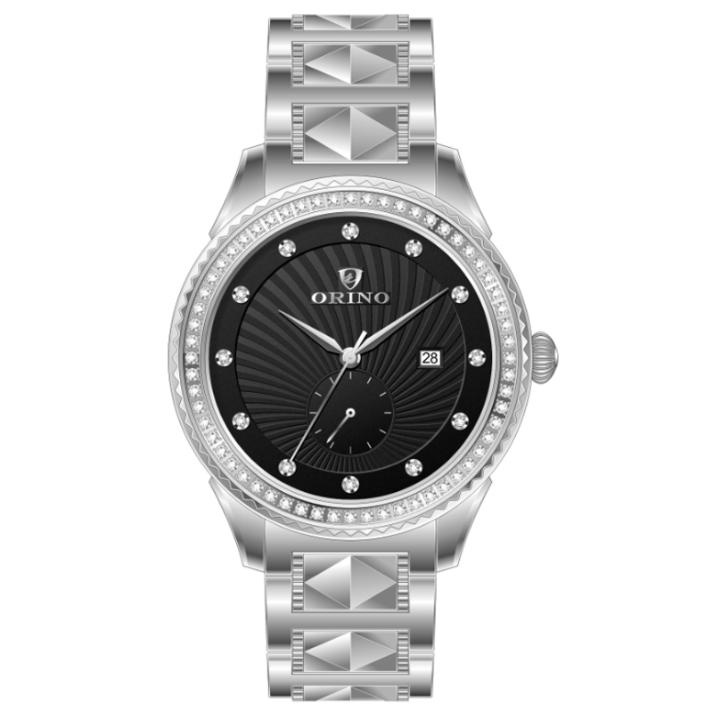 Elegant Diamond Steel Case Quartz Man's Watch