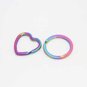 Wholesale Metal Zinc Stainless Steel Flat Split Key Rings for Car Gifts - New Arrival
