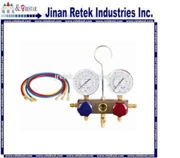 Environmental protection manifold gauge set aluminum valve body