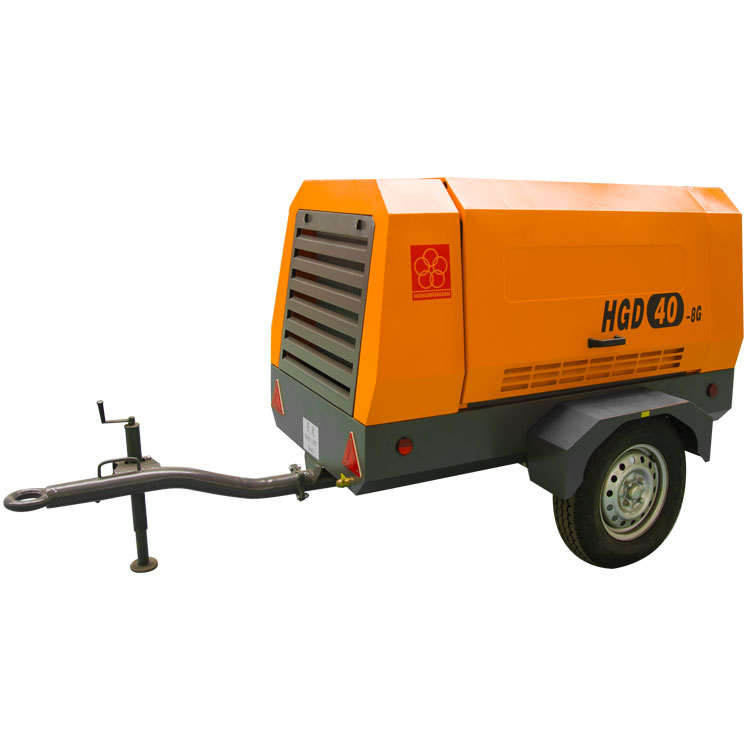 HGD40-8G mini compresor de aire eléctrico diesel del tornillo