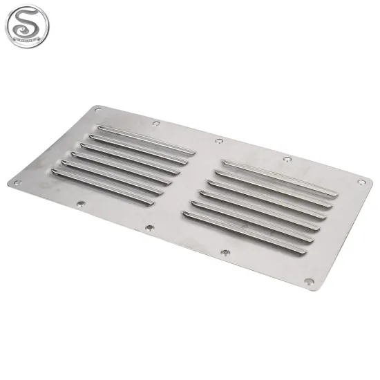 Stainless Steel Rectangular Vents 230x115mm - Ideal for Boats, Yachts, Motorhomes