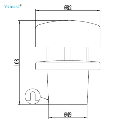 Veinasa CXS02B UltraSonic Wind Speed Sensor for Davis Vantage Pro 2 Weather Station