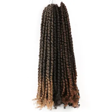 Alileader 18inch Ombre Color Bomb Twist Pre Twisted Passion Twist Synthetic Crochet Braid Hair