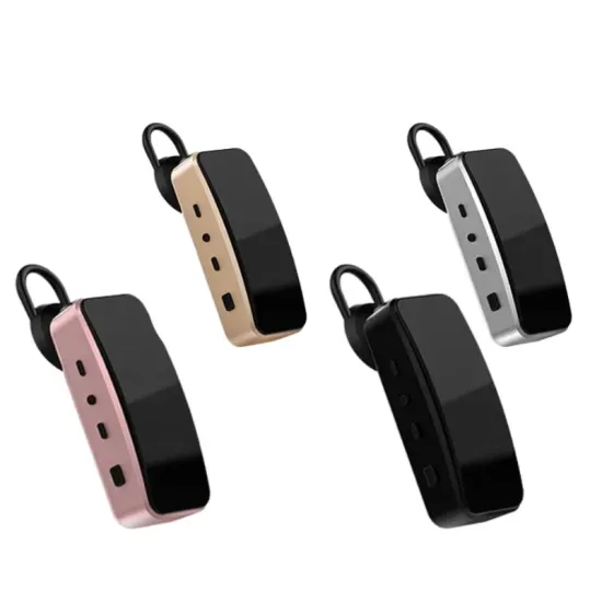 Wireless Walkie Talkie Mini Earphone - 1000m Distance, 18g Lightweight Intercom Earbud with Earhook