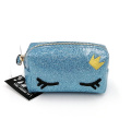 Cute eye style glitter PU coin purse