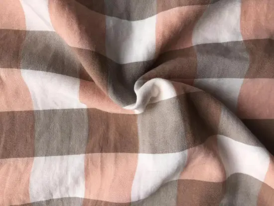 polyester yarn dyed check fabric for bedsheet
