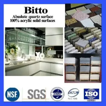 pure white quartz stone for kitchen benchtop