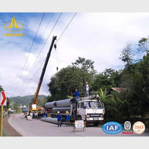 Q235 10KV 35kV इलेक्ट्रिक स्टील पोल