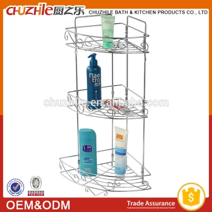 Chromium plating bathroom storage rack