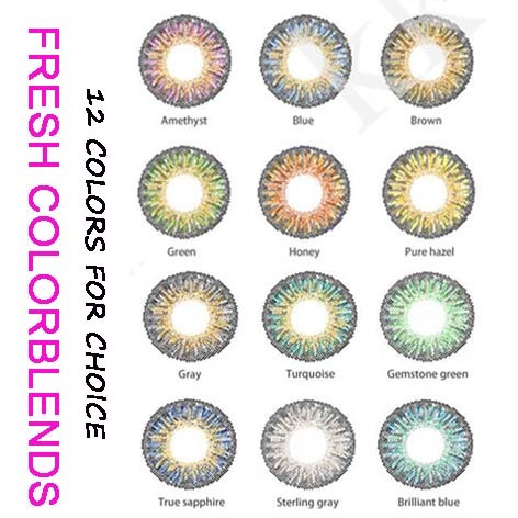 popular 3tone fresh big eye looks 12 colors mix fresh colorblends