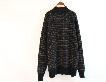 Fashion Knitted Cashmere Sweater With Collar