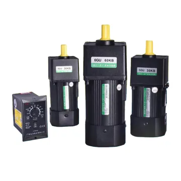 400W 110V/220V/380V Induction Gear Motor 1400rpm Single-Phase/Three-Phase AC Motor