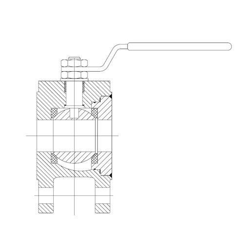 Cast Steel Wafer Ball Valve