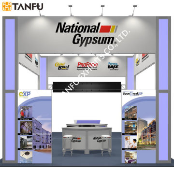 Expo Booth 20 x 20 6 x 6 with Color Light Box
