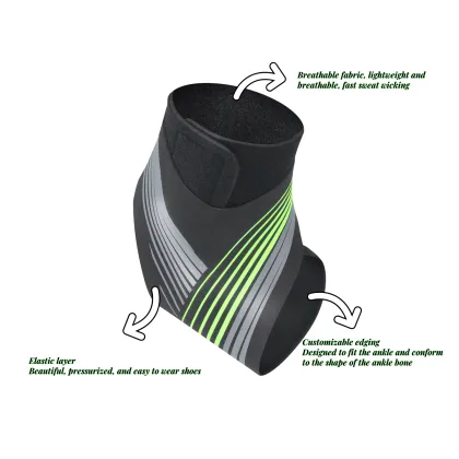 Neoprene Adjustable Elastic Sleeve Gym Fitness Ankle Support Brace