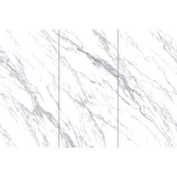 Elegant Carrara White Porcelain Slab Marble Pattern Tiles for Walls and Floors