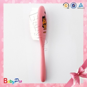 China supplier promotional baby products pink and blue color cute pattern plastic hair brushes and hair combs