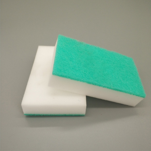 Household melamine foam sponge colorful green scouring pads cloth kitchen hotel school use wholesale