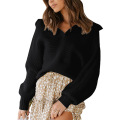 Womens Knit Sweaters V Neck