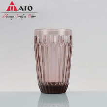 Classic solid purple colored glass for drinking water