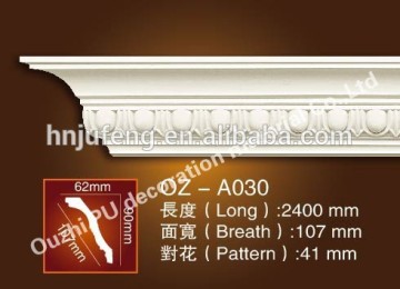 China factory PU material Ceiling cornice design