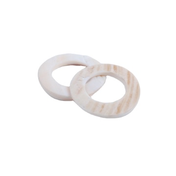 Natural Coconut Shell Belt Buckles: Versatile Decorative Accessories for Shoes, Bags, Coats, Scarves, and Garments - KR50046 Ring Type