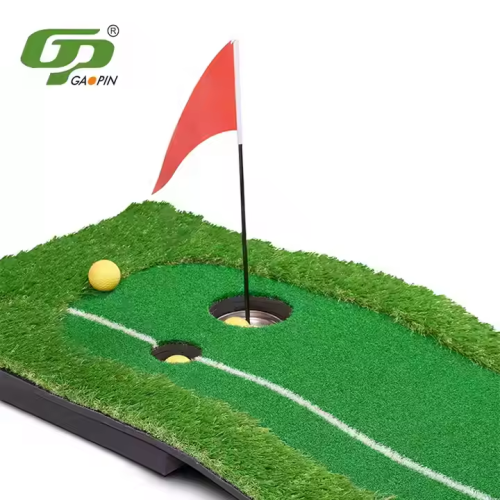 Golf Practice Aid with Durable Plastic Putting Green