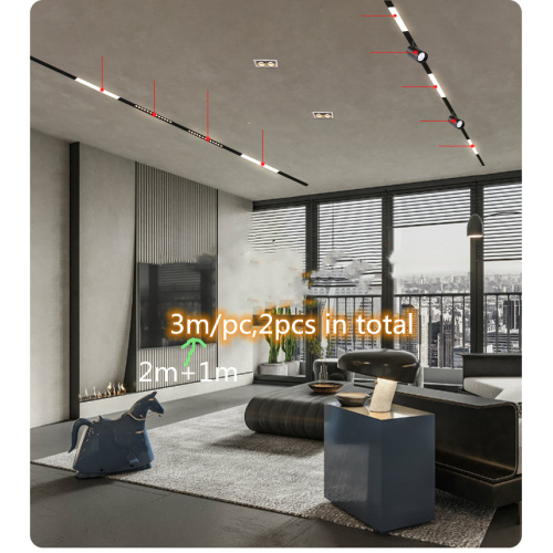 Magnetic Track Lighting System For Stretch Ceiling