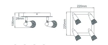 Ceiling Surface Mounted Adjustable Led Downlight