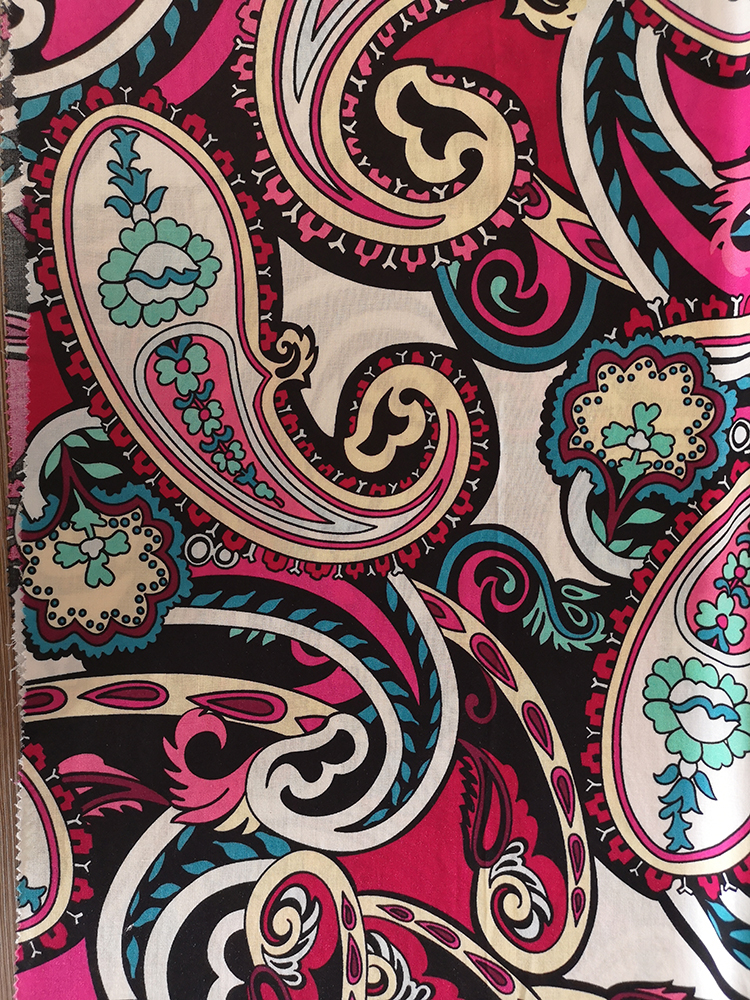 Pasiley Design Rayon Challis 32S Printing Fabric