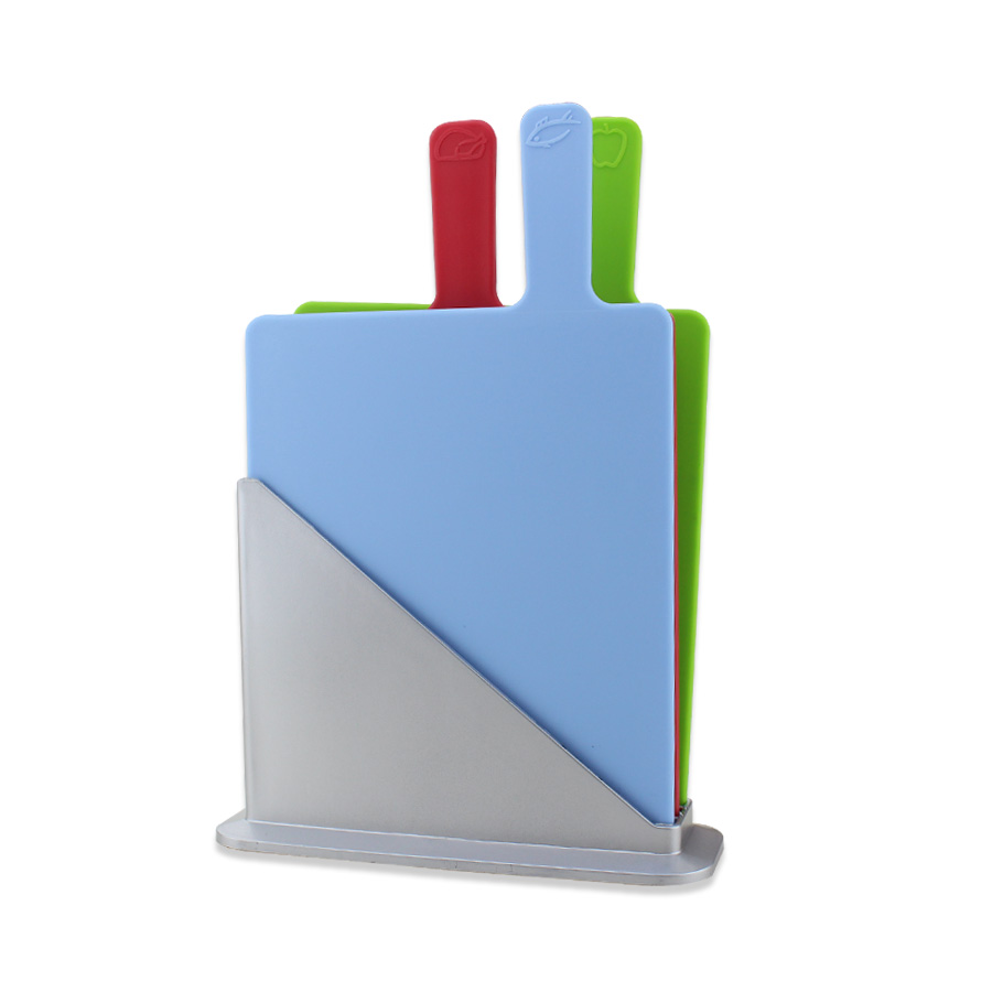 Index Plastic Cutting Board Set with Stand