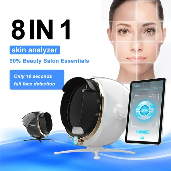 2024 Newest 8In1 Professional Beauty 3D Salon Use Magic Mirror Skin Analyzer