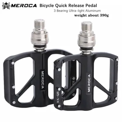 Ultra-light Aluminum Bicycle Pedals with 3-Bearing Seal for MTB and Road Bikes - Suitable for Brompton