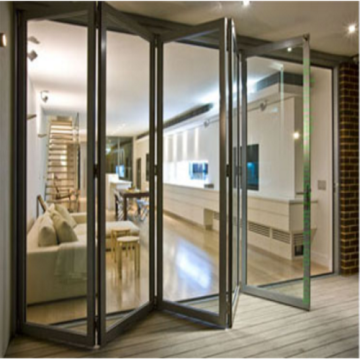 Aluminum Bifold Door with Double Tempered Glass