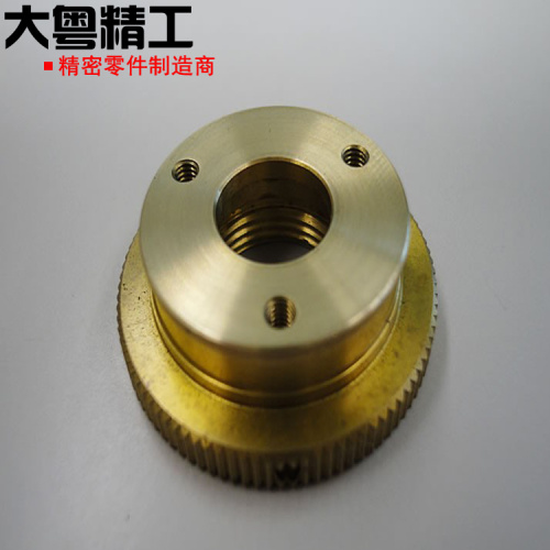 Suku cadang mesin Brass C35300 dengan knurling atau threading