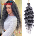 Twist ondulado profundo torção crochet extensão sintética afro encaracolado cabelo crochet tranças