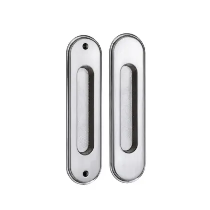Round sliding door handle
