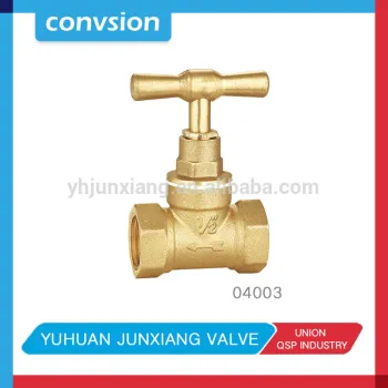 JUNXIANG 04003 1/2 inch PTFE seal brass stop valve