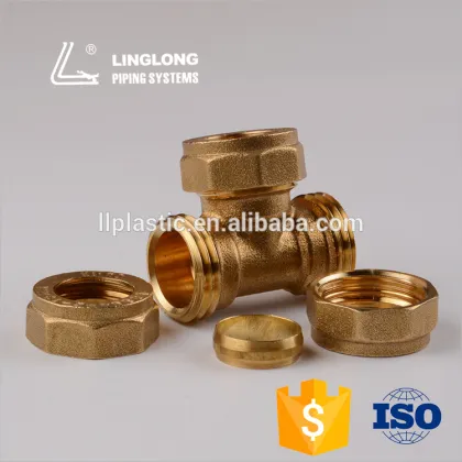 Hight quality copper pipes fittings copper equal tee
