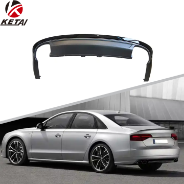 2015-2017 Audi A8 S8 Stainless Steel Steel diffuser Belakang