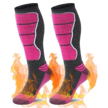 Customized Merino Ski Socks - Long Barrel, Thick, Warm Adult Sports Crew Winter Temu Logo Knitted