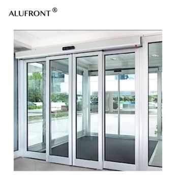 Porte de sécurité bon marché en plein air avec verre isolé énergétique et profil à faible teneur en E