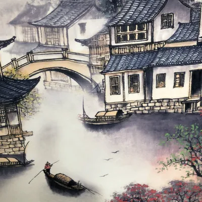 Customized Chinese Hand-Painted Porcelain Wall Paintings for Bedroom - Jingdezhen Ceramic Wholesale