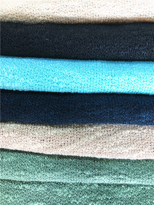 T/SP slub misty knitting fabric