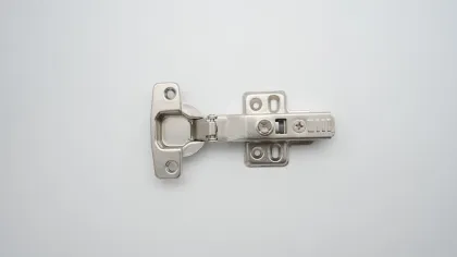 Push open soft close snap-on locking hinge