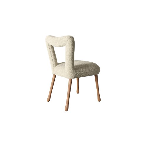 Modern Restaurant Solid Wood Furniture Dining Chairs Boucle